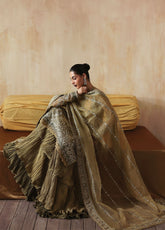 Jahanara By Zarposh Festive Embroidered Organza 3 Piece Unstitched Suit ZP25JFV3 D-ZARQASH